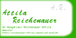 attila reichenauer business card
